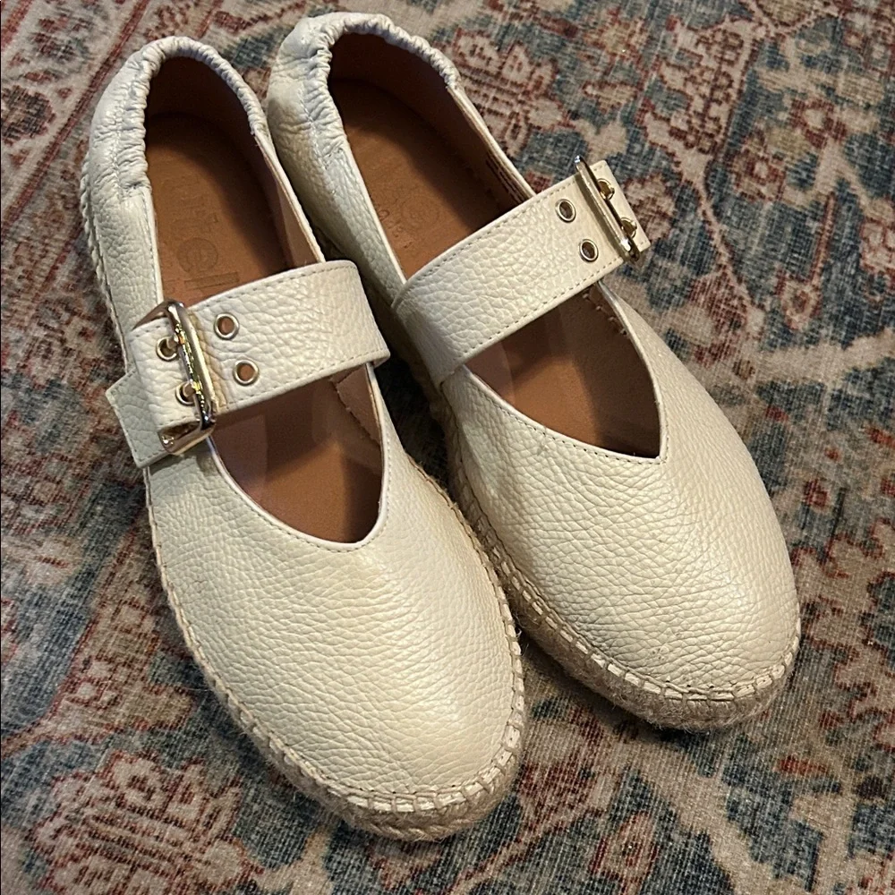 Jutelia Leather Espadrille - Picture 1 of 3